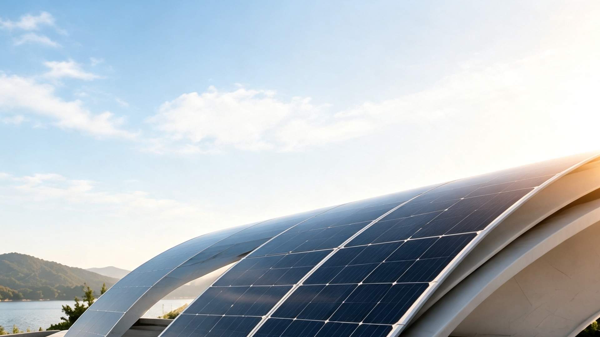 Semi-flexible photovoltaic technology application